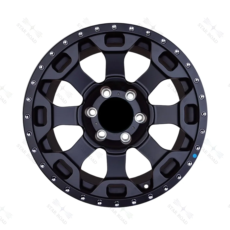 

RCSR Negative ET OFFSET 5 Hole 6 Hole 5x127 5x150 6x139.7 SUV Off-Road Truck Black Finish Wheel Aluminum Alloy Aftermarket Rim