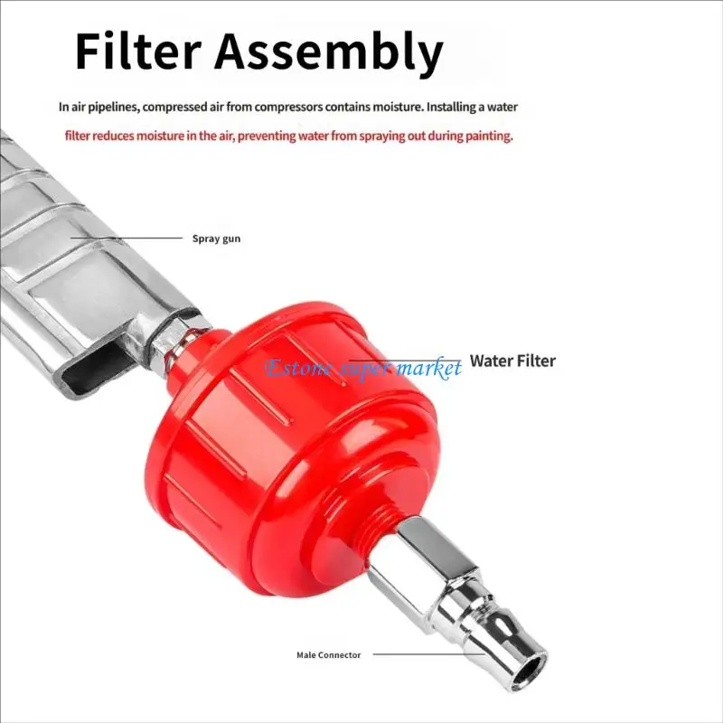 090B Detail Paint Work Oil Water Separator Set of 4 with ABS Body and Threaded Fit for Model Painting and Fine Color Control Use