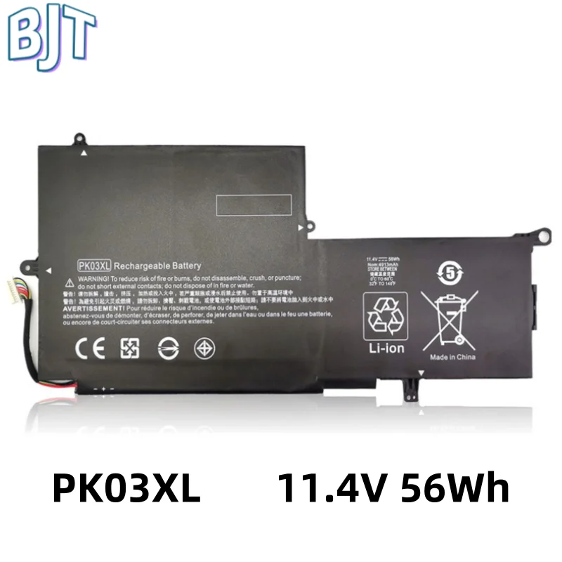 11.4V 56Wh New Laptop Battery PK03XL For HP Spectre Pro X360 13 G1 G2 Series HSTNN-DB6S 6789116-005 788237-2C1 789116-005