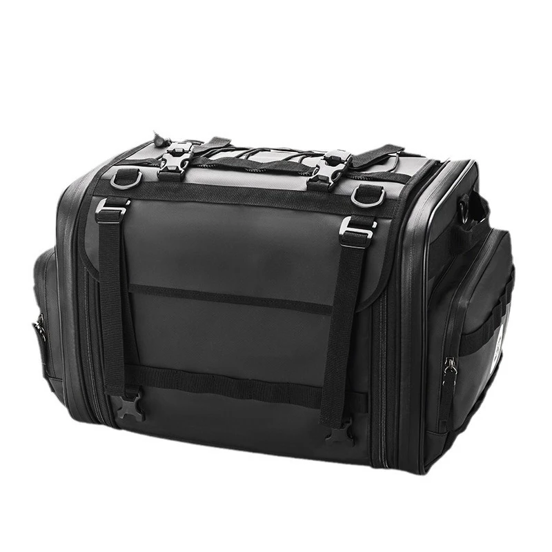 Motorcycle rear seat bag, universal tail bag, cycling bag, rider, male storage, motorcycle motorcycle equipment