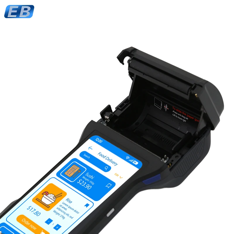 Terminal POS WIFI 4G móvel PH-93 com NFC e sistema POS MPOS de scanner de código de barras