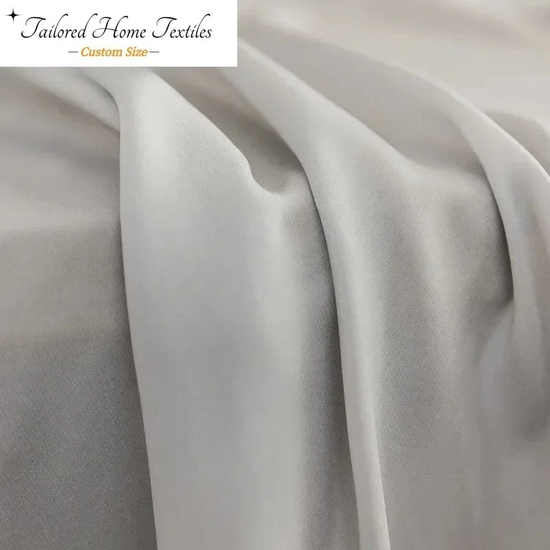 

1PC White Tulle Chiffon Sheer Window Luxury Curtains for Living Room Modern Organza Drapes Bedroom Decoration Transparent Voile