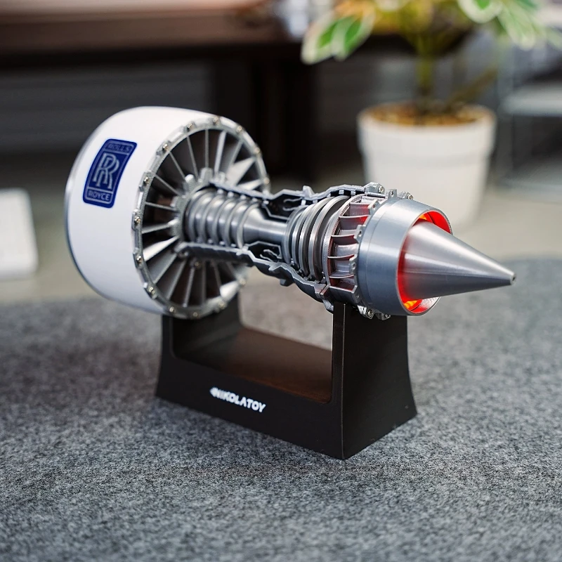 TR900 23CM Turbofan Engine Model Battery Powered Turbofan Engine Finished Toy view 2