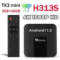 Original Tanix TX3 mini Smart TV Box 2GB 16GB Android 10.0 HD 4K Allwinner H313S Dual WiFi Set Top Box TX3 H.265 Media Player