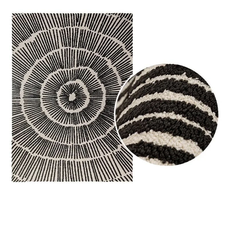 

Modern style, living room carpet, light luxury and high end sense, casual sofa blanket, waterproof and anti fouling