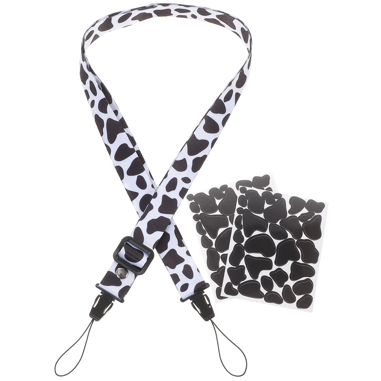 1Set Instant Camera Decoration Kit Includes Adjustable Camera Sling Strap and Premium Sticker Sheets for
