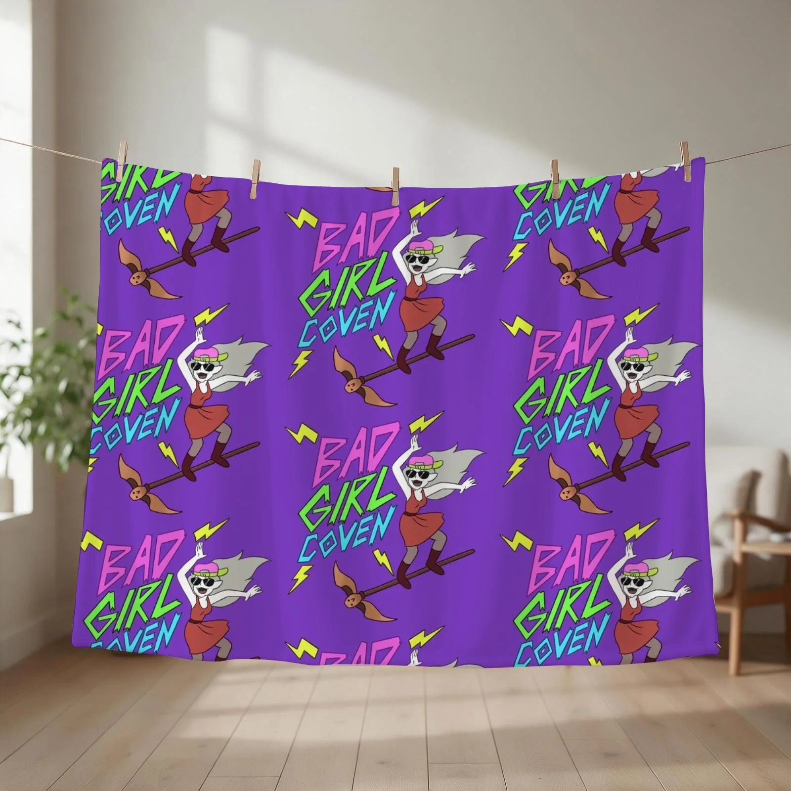 Bad Girl Coven Throw Blanket