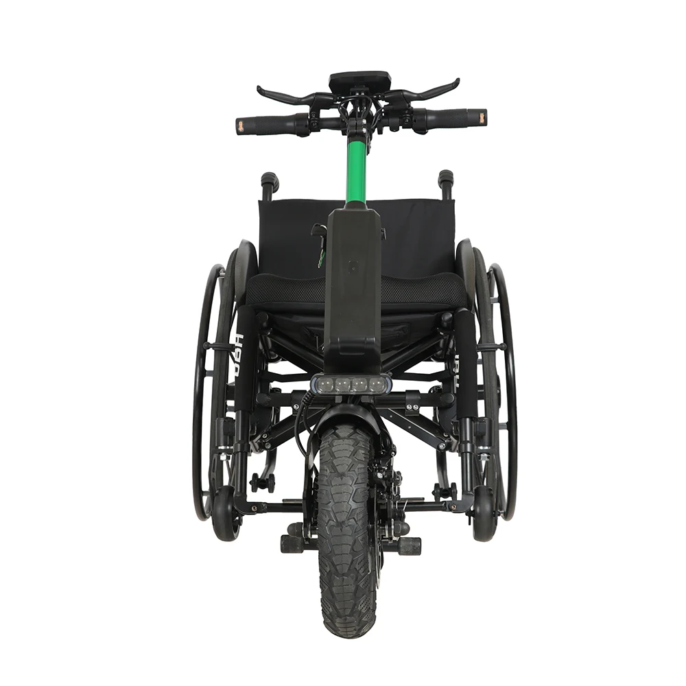Coofull Electric Handcycle Wheelchair Attachment for Disabled People with Disc Brake and Lightweight Aluminum Alloy Frame view 6