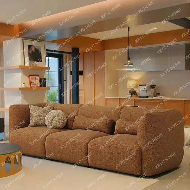 Medieval style living room fabric sofa Modern simple fully removable sofaTJ