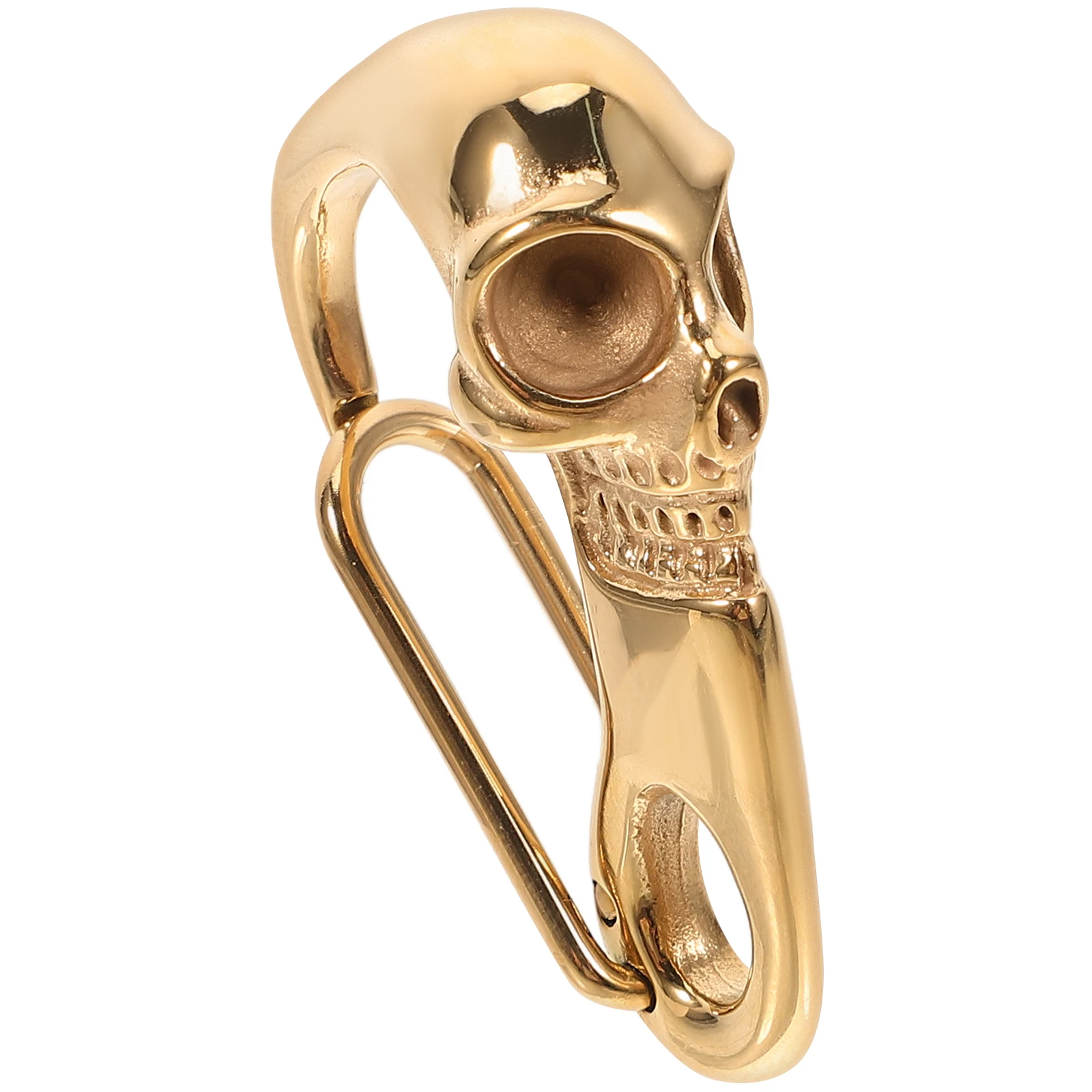 

Keychain Steel Heavy Duty Multipurpose Cool Punk Novel Skull Cool Punk Skull Carabiner Carabiner Articulated Clasp