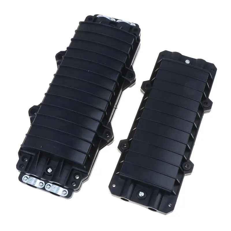 12/24 Core Fiber Splice Box 2 In 2 Out Outdoor Horizontal IP67 Waterproof Optical Fiber Joint Closure Box