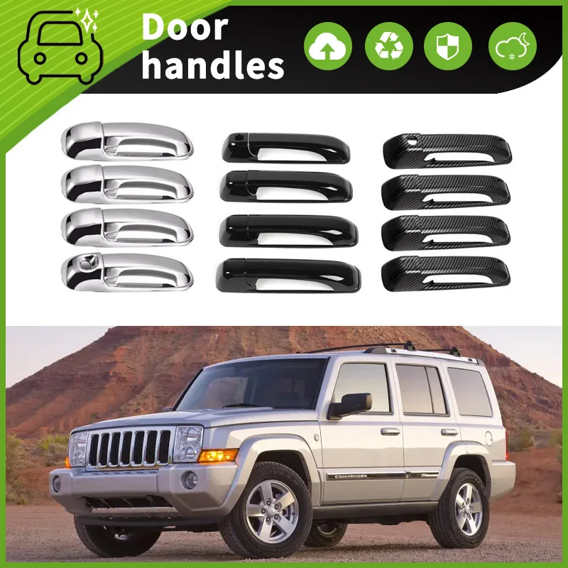 Suitable for 06-10 Jeep Commander Commander door handle decorative handle scratch protection sticker