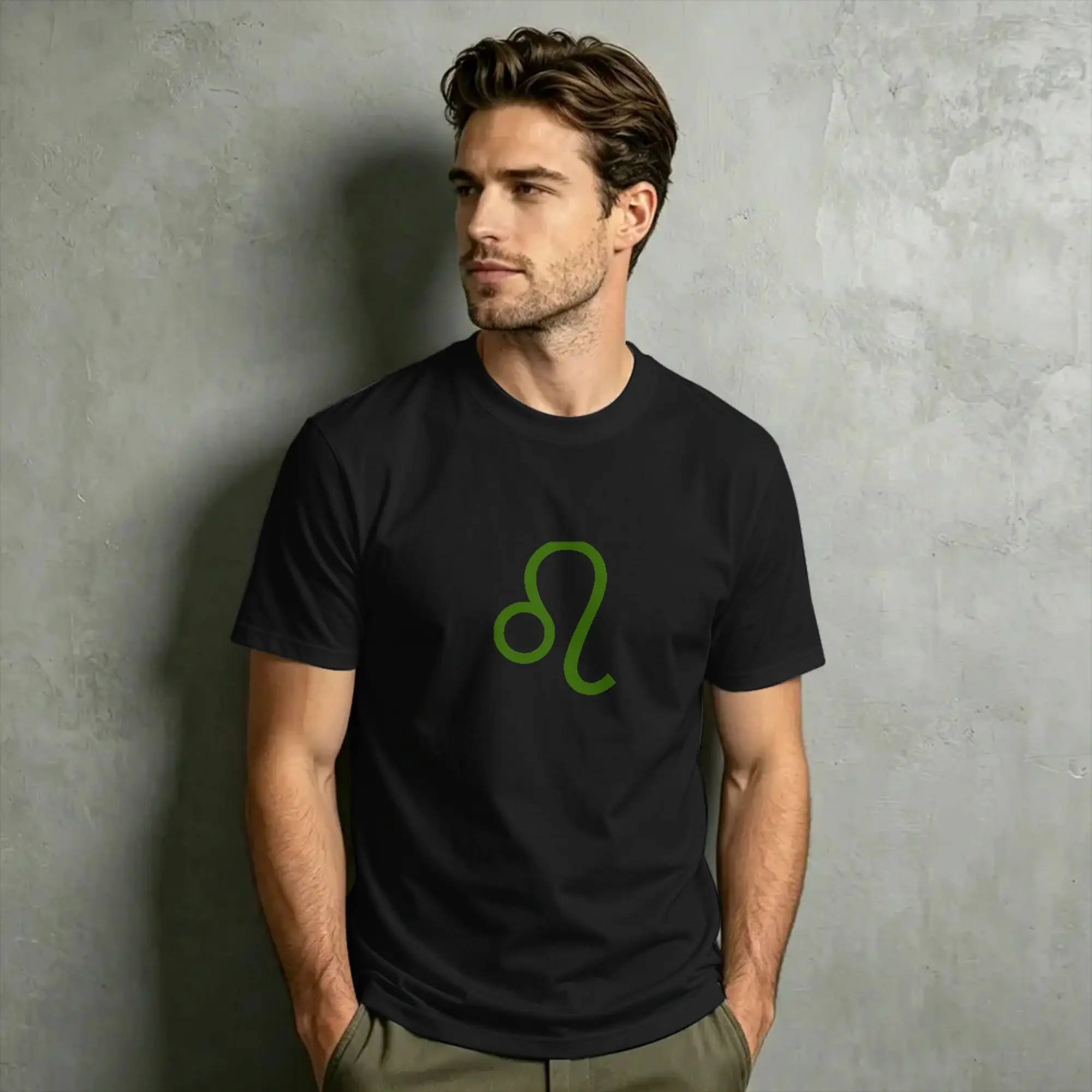leo olive sign Homestucks T Shirts Men's  100% Cotton Novelty T-Shirt O Neck  Tee Shirt Short Sleeve Clothing Summer