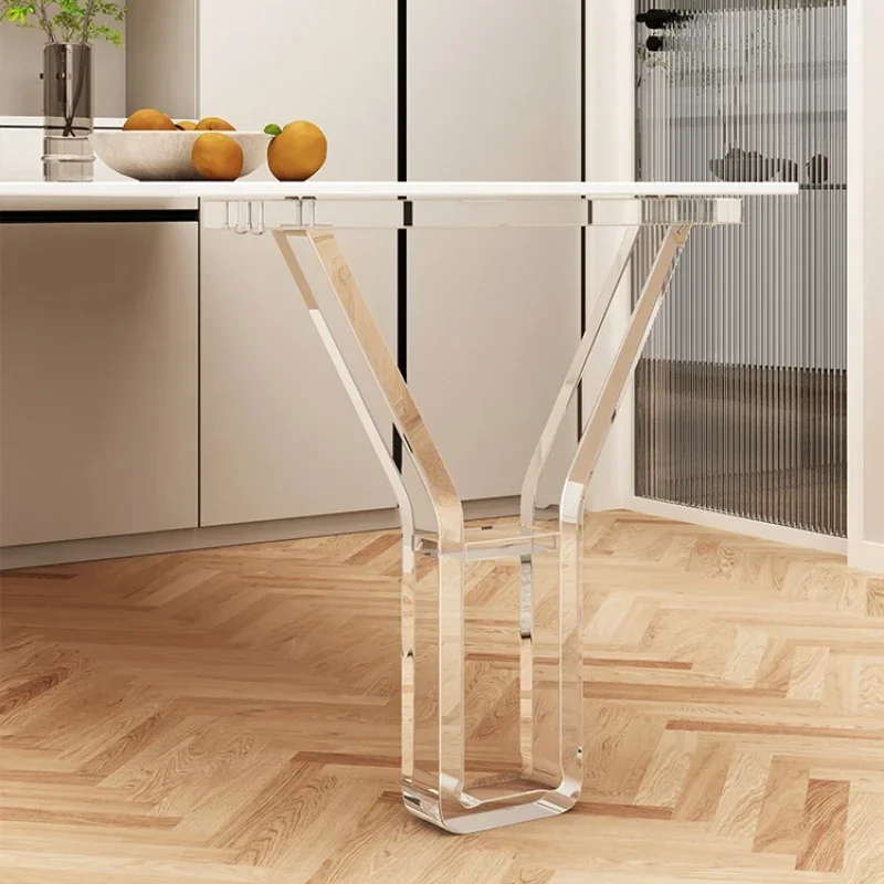 

Acrylic Transparent Table Leg Suspension Vanity Table Foot Support Frame Rock Plate Island Bar Side Furniture Support Leg