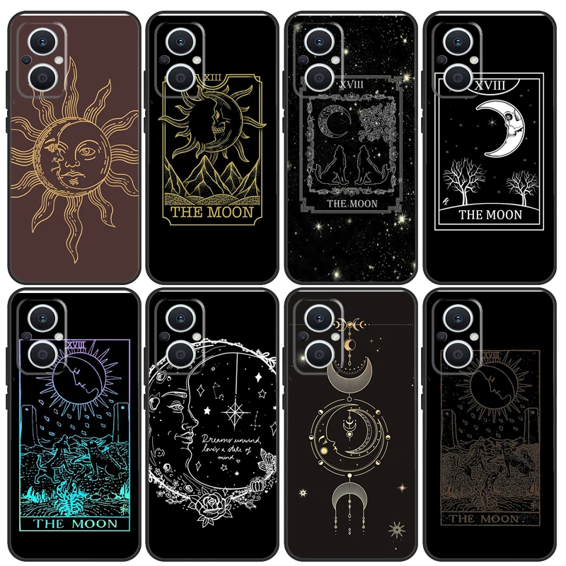 Tarot Moon Cover For OPPO Reno 10 Pro 8T 2Z 4Z 5Z 4 5 6 7 8 Lite OPPO Find X6 X5 X2 X3 Pro Lite Case