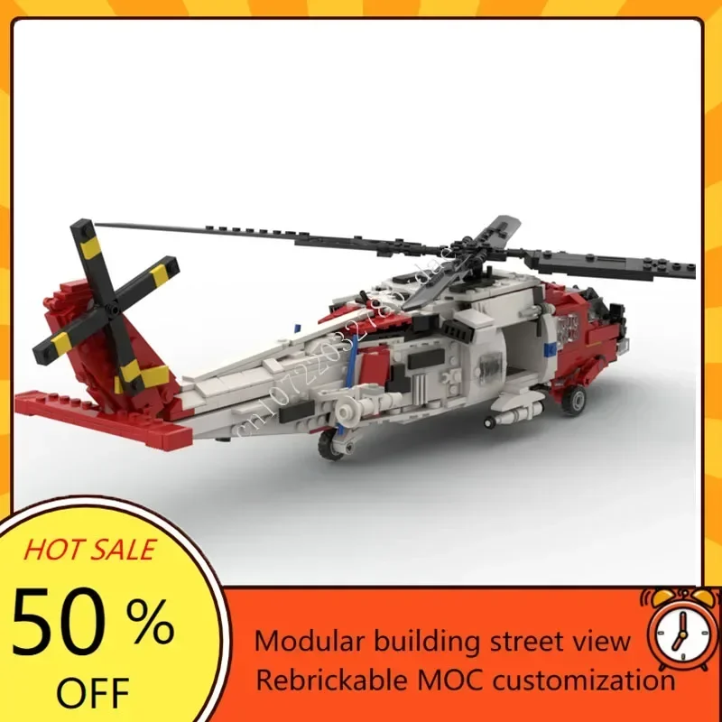 872PCS Militaire puzzel - Sikorsky SH-60 Jayhawk Transportvliegtuigen Hoge moeilijkheidsgraad Model Speelgoed Kerst Verjaardag Speelgoed Kerstcadeau