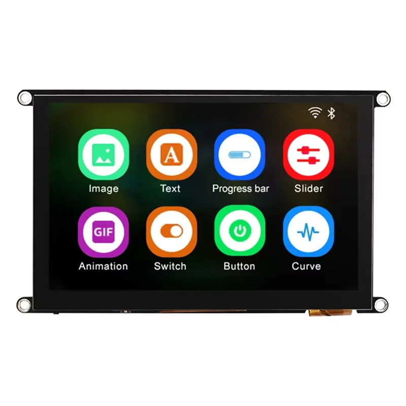 【Electronic-Accessories】5Inch IPS ESP-32-S3 800X480 16M FLASH 8M PSRAM High-Definition LCD Display Module With WIFI And Bluetoot