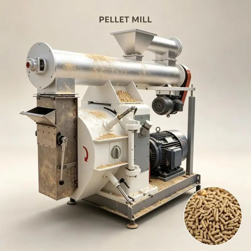 Shrimp Cow Feed Pelet Pellet Mill Machine 10 Ton Per Hour Pelletizer Make Machine for Animal Feed Heavy Duty