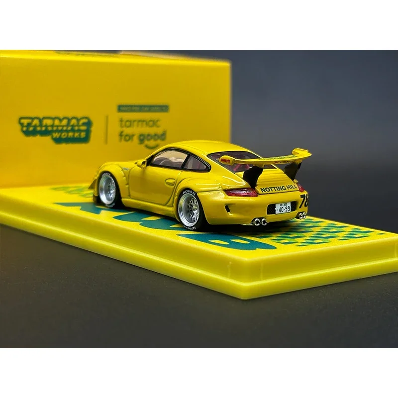 Tw 1:64 rwb 997 notting Hügel Druckguss Diorama Auto Modell Sammlung Miniatur Spielzeug Asphalt arbeitet