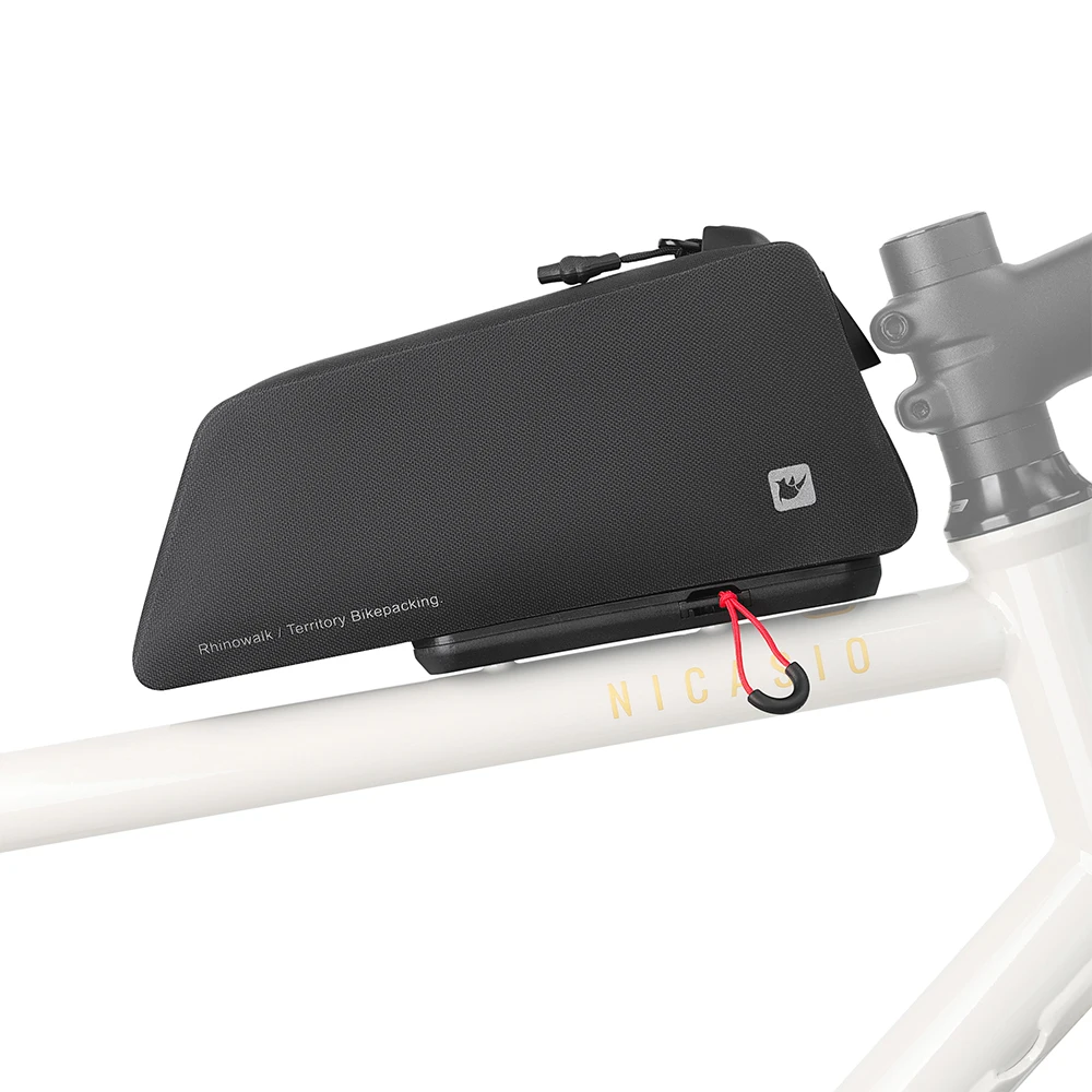 AliExpress Rhinowalk Bike Top Tube Bag 100%Waterproof Cycling Front Case Fast Installation/Removal With UFO Disc For Road Gravel Bike