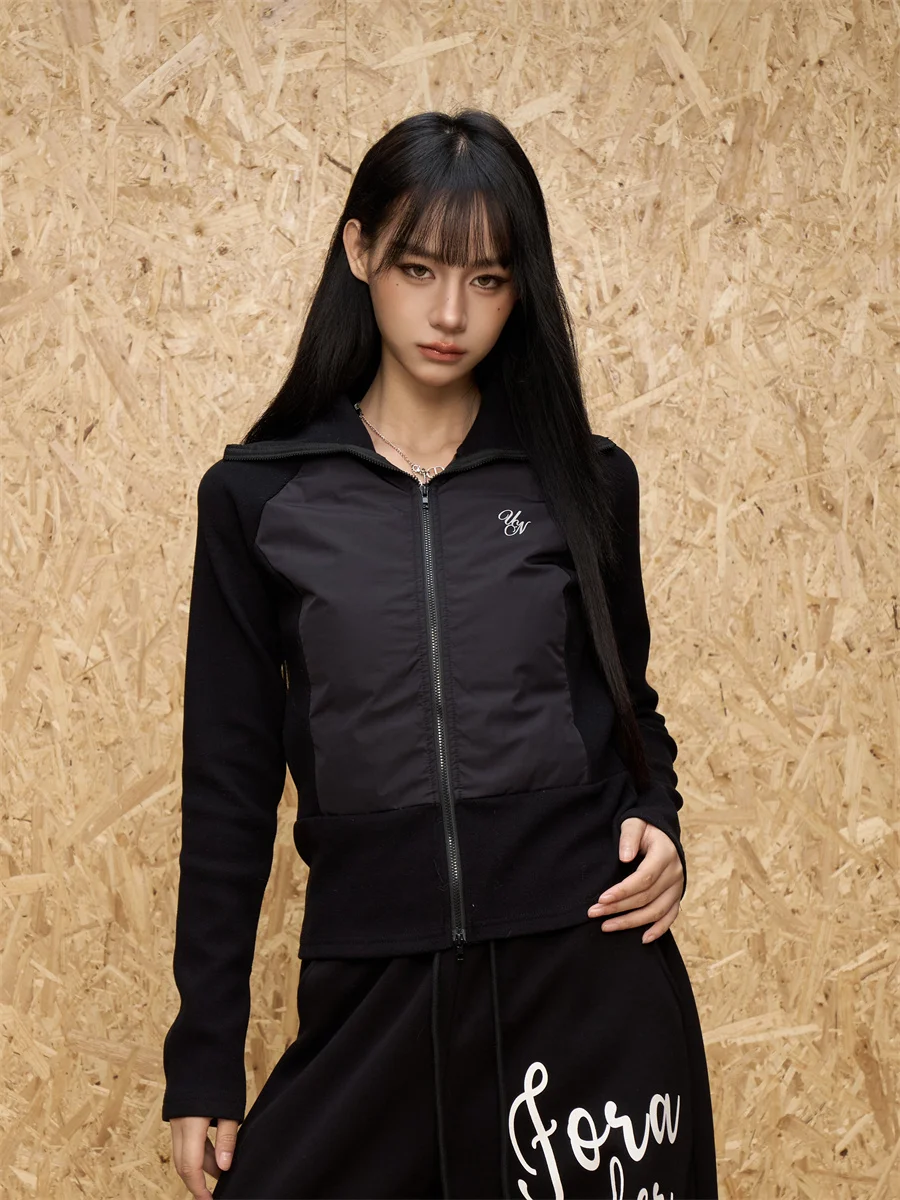 

Легкая женская куртка Slim Fit Spor Bla с молнией, в стиле американского ретро, спортивная верхняя одежда ONLPP