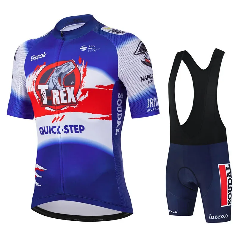 

Soudal Quick Step Summer Bike Jersey Mtb Short Sleeve Cycling Set Shorts Set MTB Ropa Ciclismo Bicycle Shirts Maillot Clothing