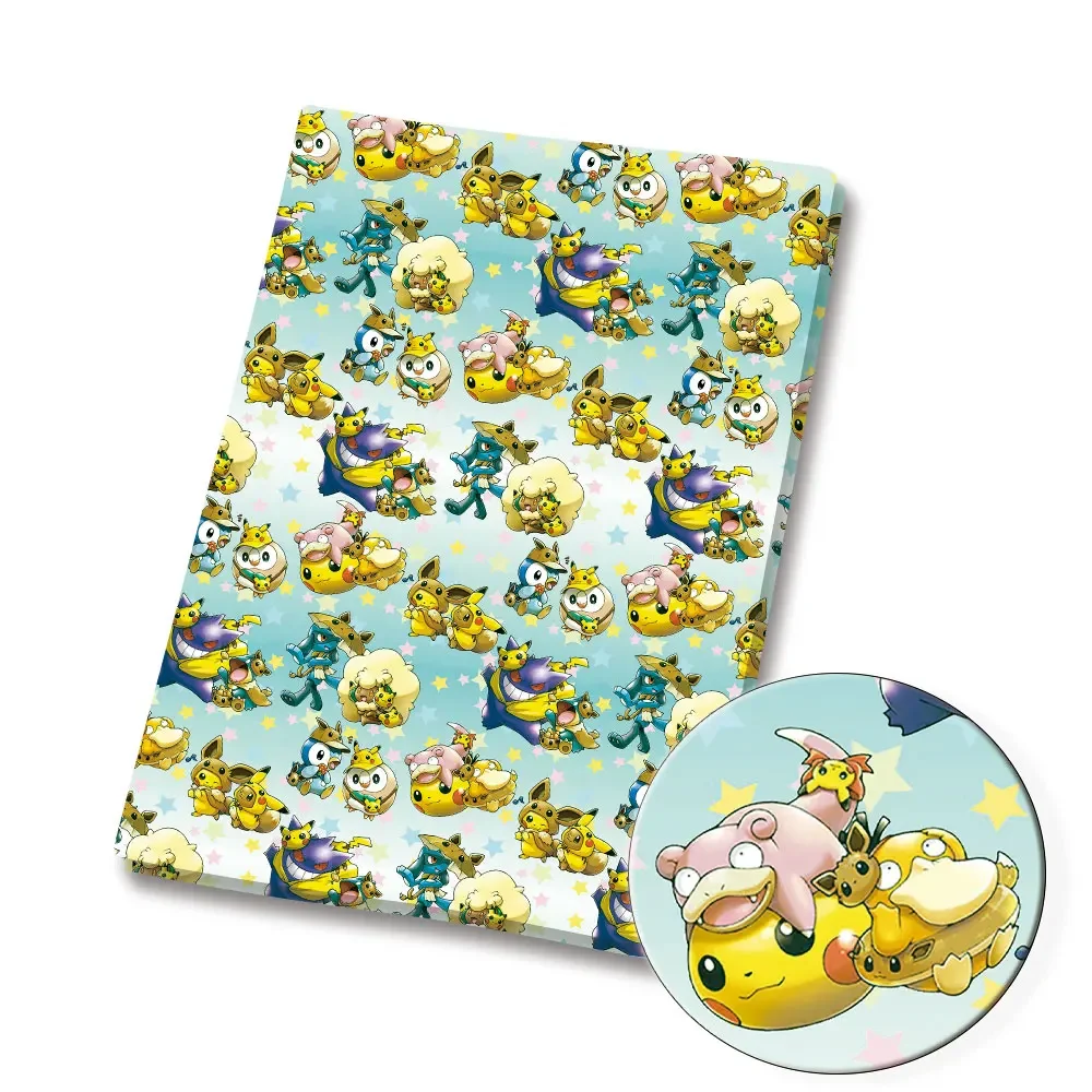 Pokemon Cartoon Fabric 140*50Cm Handgemaakte Naaien Patchwork Quilting Baby Jurk Home Sheet Bedrukte Stof Naaien Kids