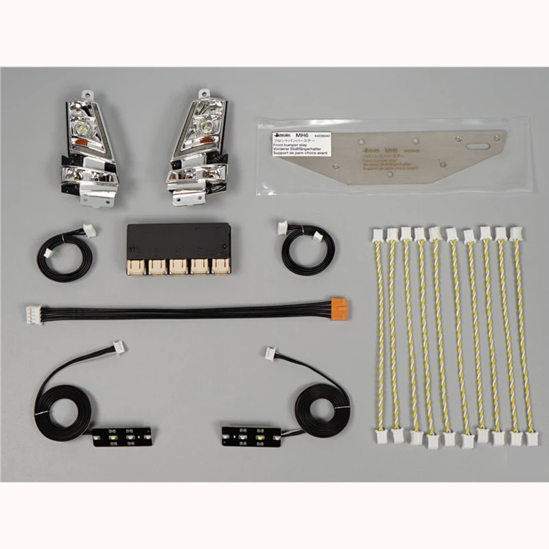 1:14 skala 4 w 1 zestaw Lamp MFC-03 01 dla Tamiya zdalnie sterowana ciężarówka wywrotka VOLVO FH16 750 56362 Model samochodu DIY części