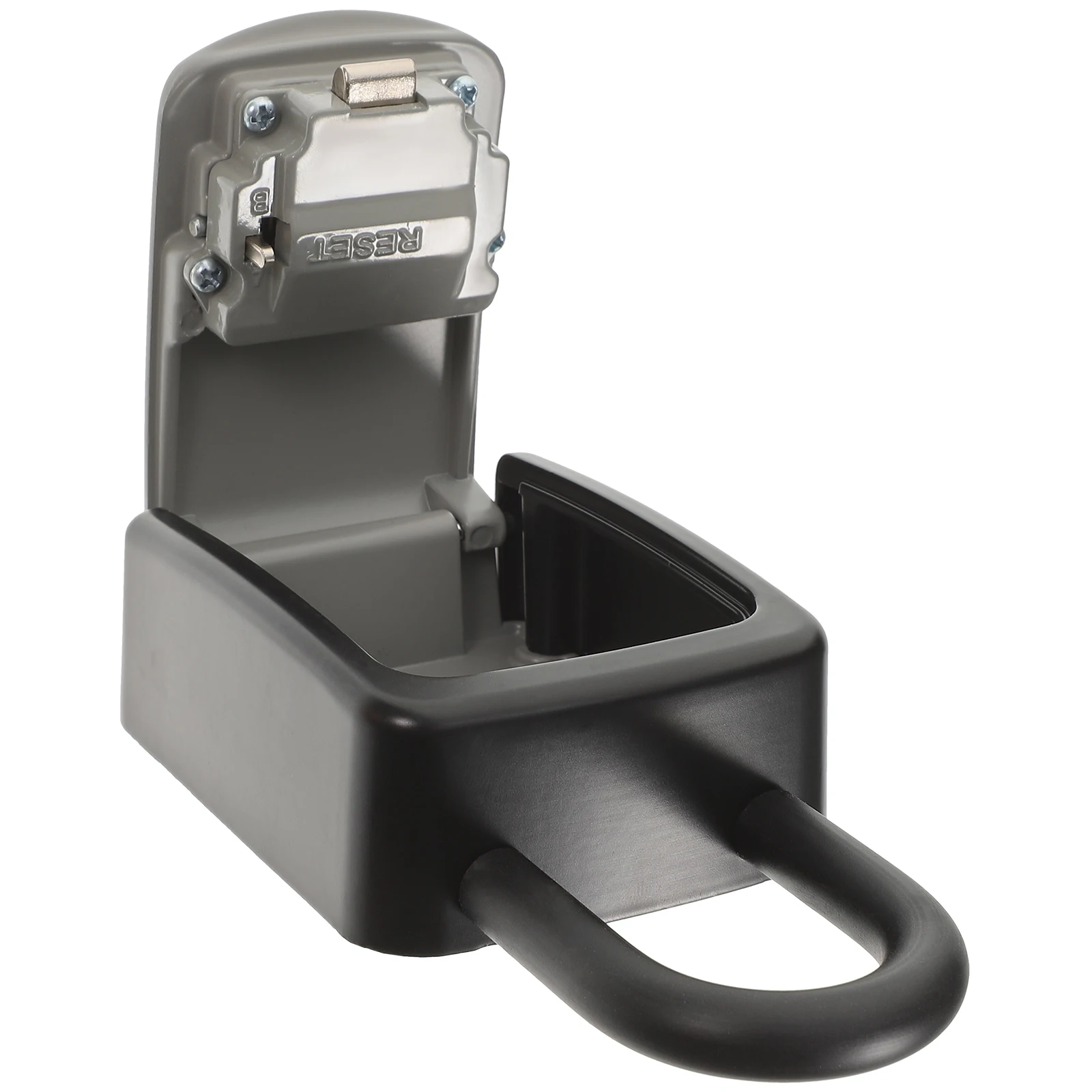 4- Resettable Waterproof Key Safe Box Rust Resistant Steel Security Lock Outdoor Wall Mounted Portable Metal Storage