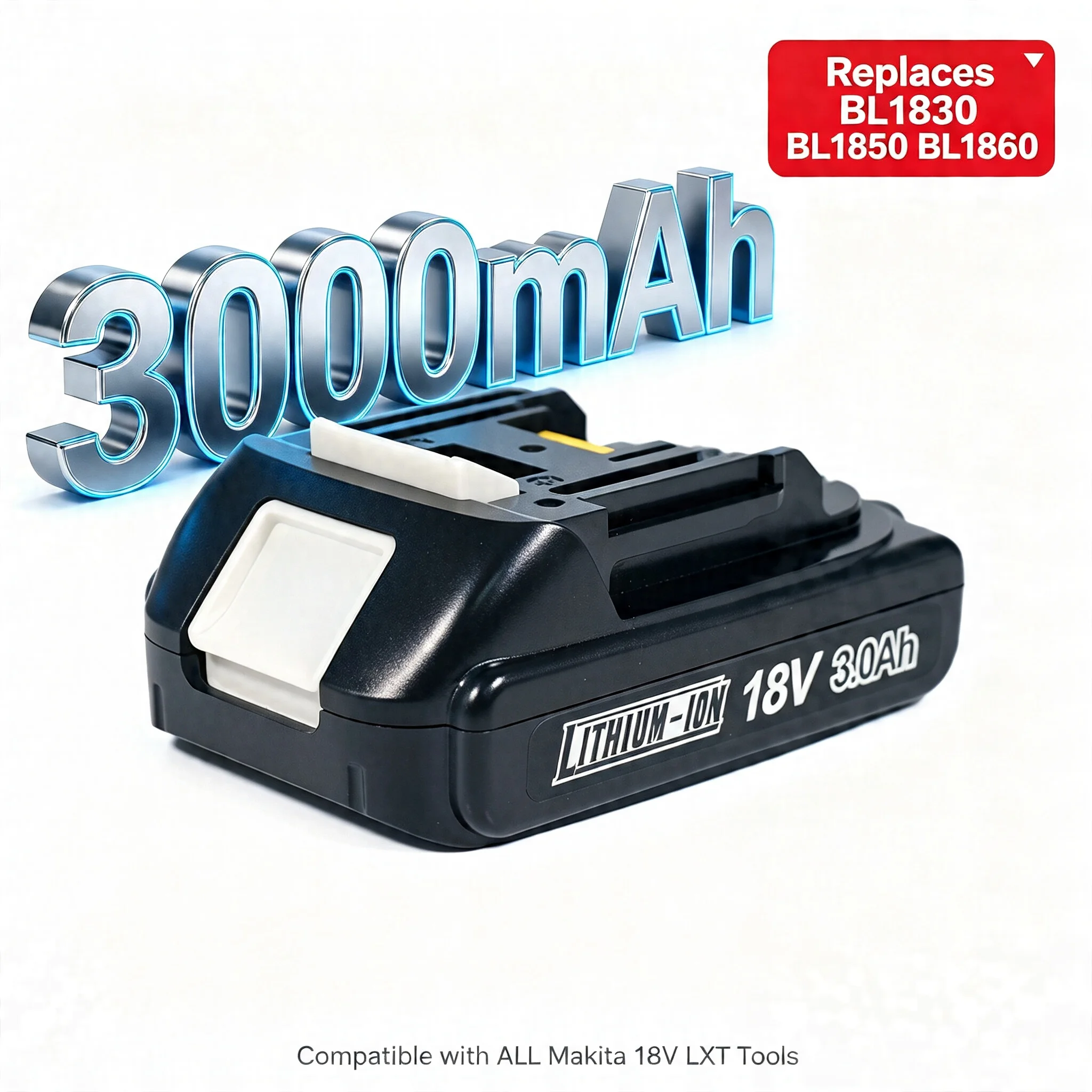 18V 3000mAh 3.0Ah For Makita Battery Rechargeable Battery 18650 Lithium-ion Cell Suitable For Makita Power Tool BL1860·1830·1850