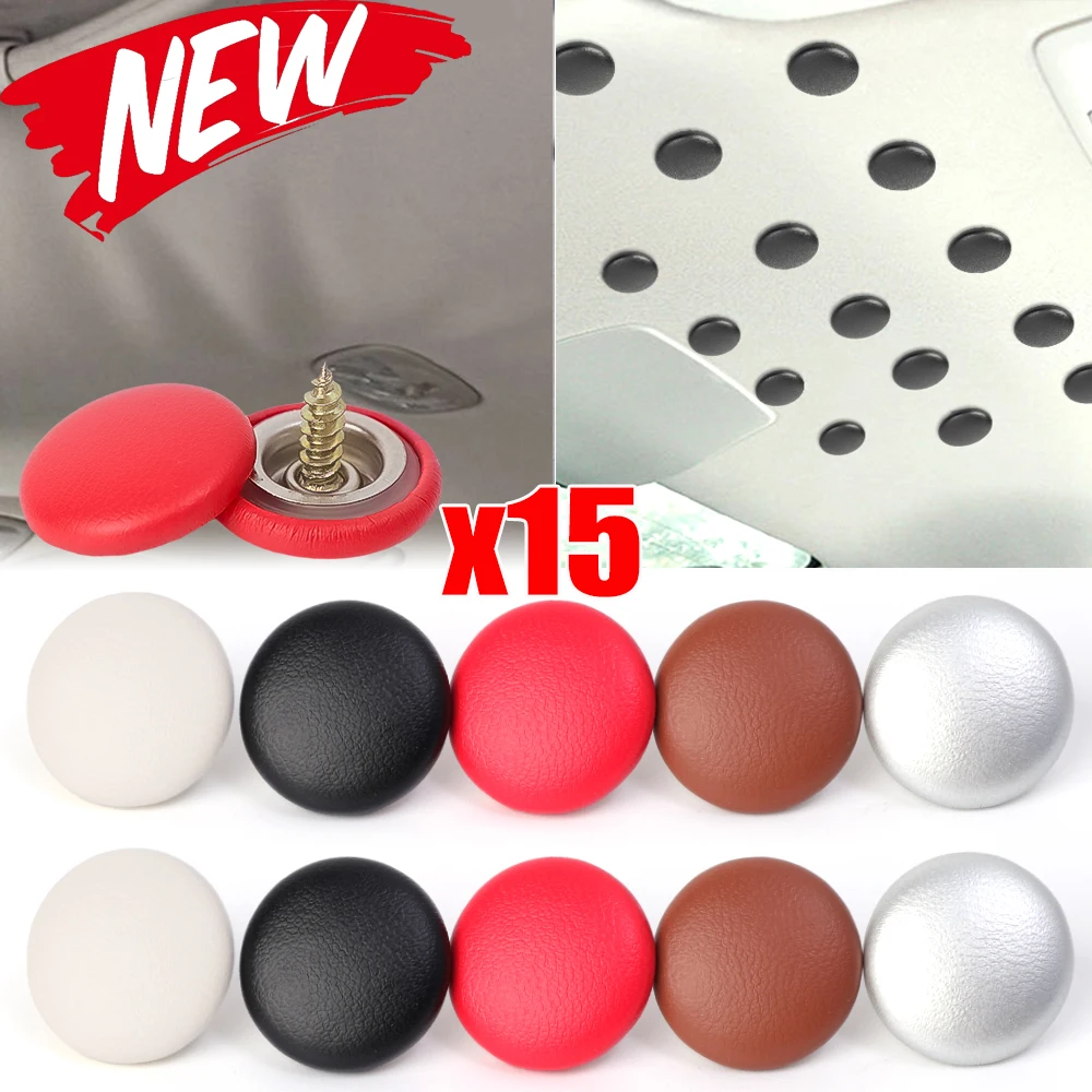 5/15pcs New Car Interior Roof Fixing Buckles Screw Set Headliner Cloth Fabric Rivets Retainer Buckle Fastener Auto Accessories