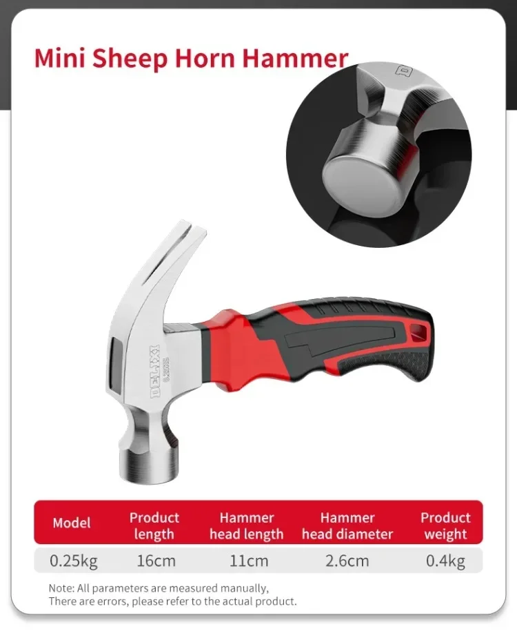Multifunktion aler Klauen hammer profession elle Holz bearbeitung spezielle Mini integrierte Nagel hammer tragbare Haushalts handwerkzeuge Zubehör – Detail 11