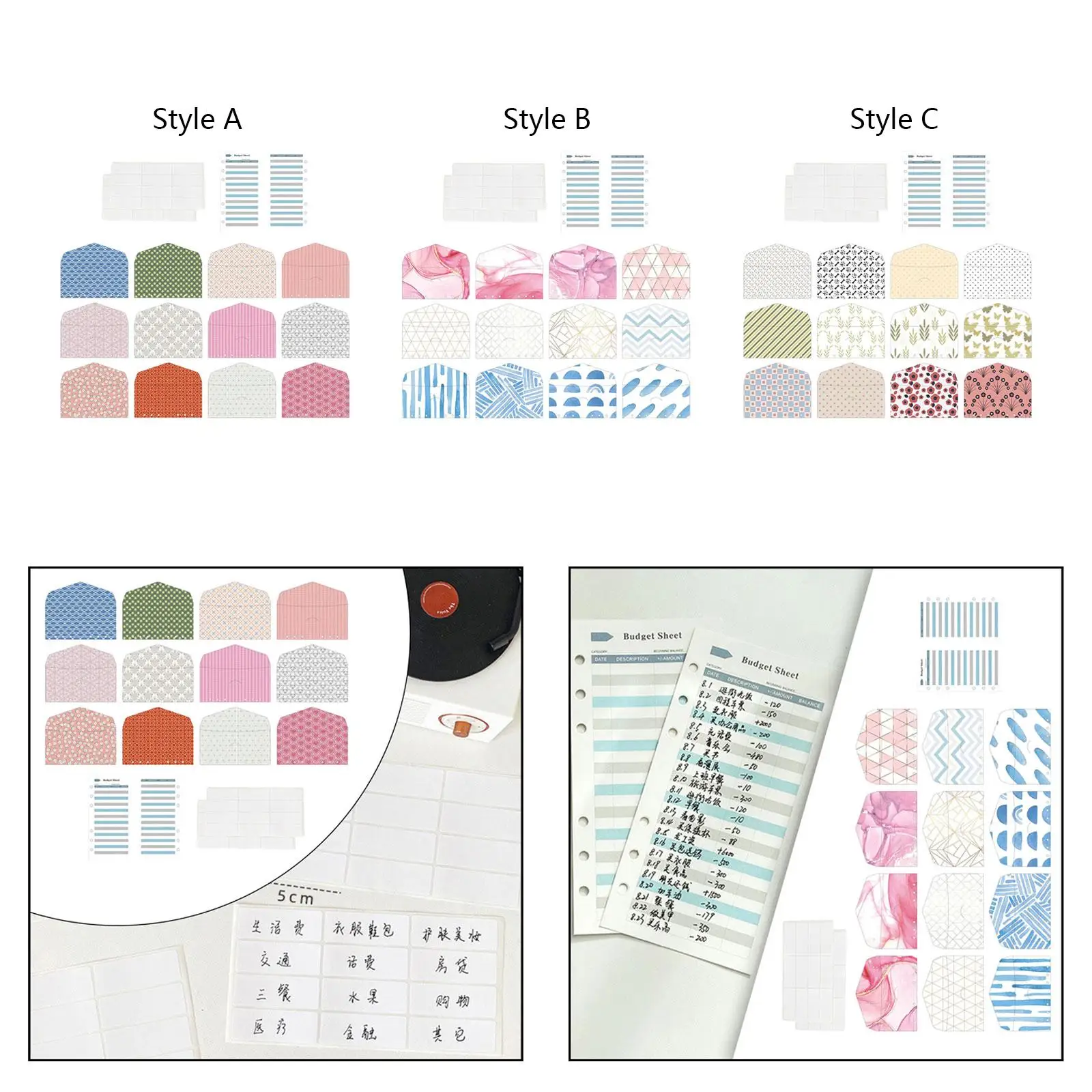 12 шт., конверты для экономии денег