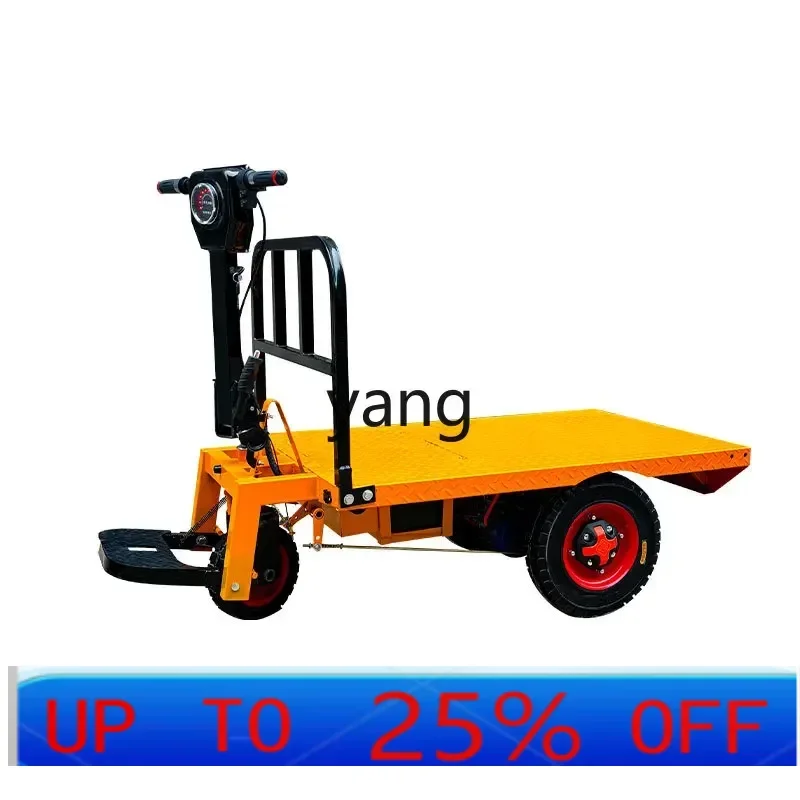 LTT electric flat panel handling warehouse hand push three-wheeled transporter