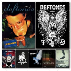 1PC Lassic Hip Hop Star Deftones Music Album Poster Self-adhesive Art Waterproof Paper Sticker Coffee House Bar Room Wall Decor