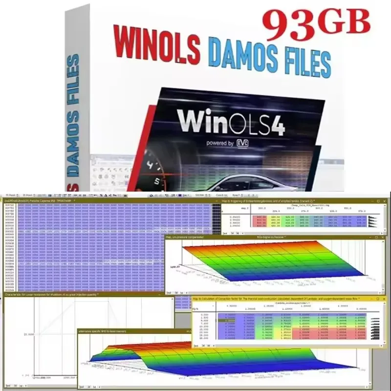 2026 HOT Selling WinOLS 4.7 With Plugins +2021 Damos +ECM TITANIUM+ IMMO Service Tool v1.2 All Data Auto Repair Software
