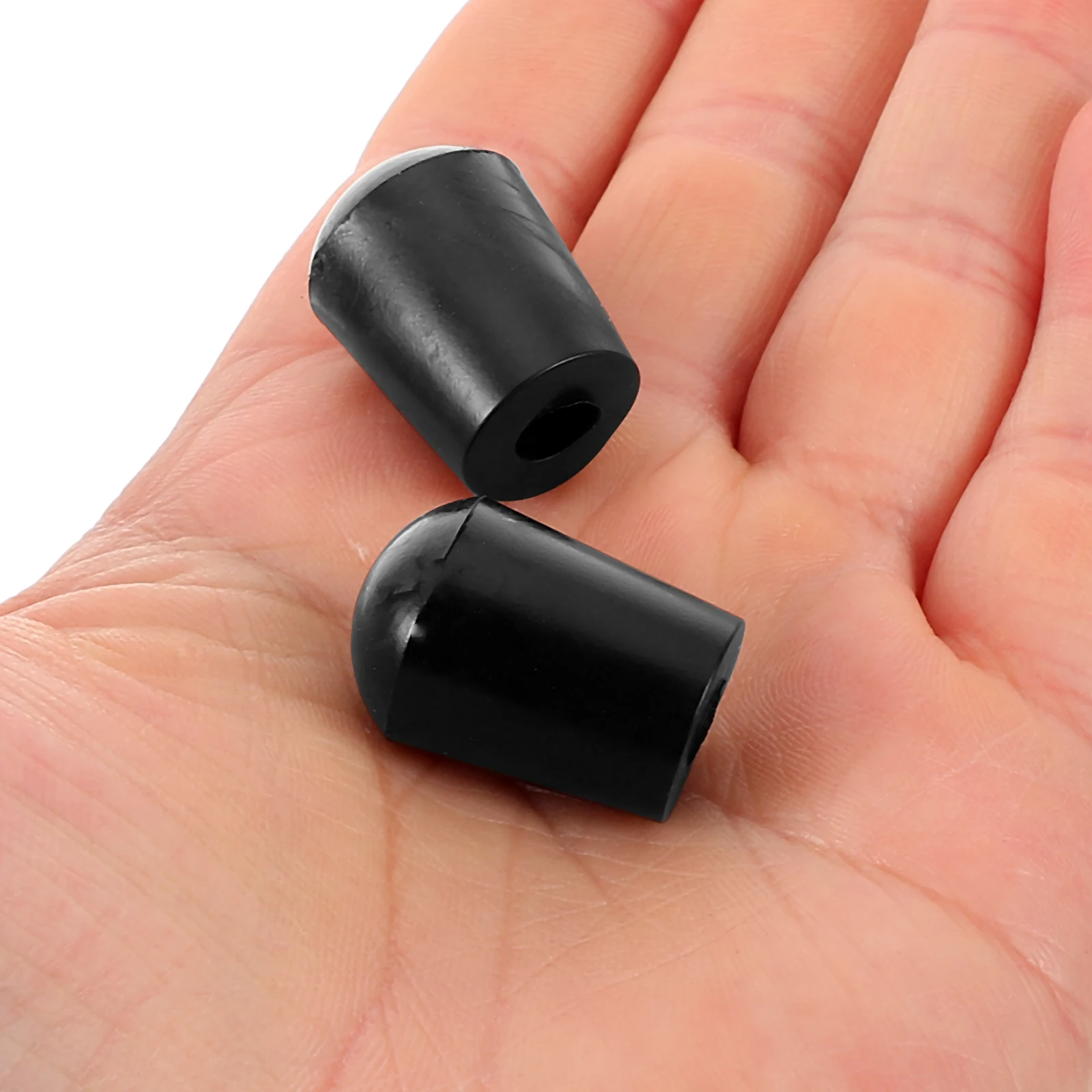

10 Pcs Violin Tail Post Anti-slip Pad Double Bass Endpin Rubber Tip Stoppers Black Replace
