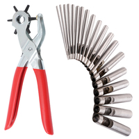 2/2.5/3/3.5/4/4.5mm Leather Belt Hole Punch Punching Forceps Clamp Home DIY Craft Tools