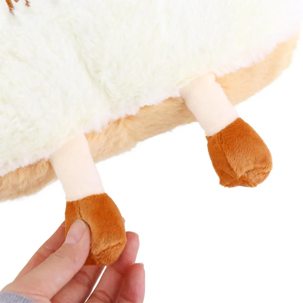 Regalo muñeco de peluche simulación tostada juguete de peluche decoración del hogar almohada de mano cálida almohada de pan de felpa almohada para dormir cojín relleno