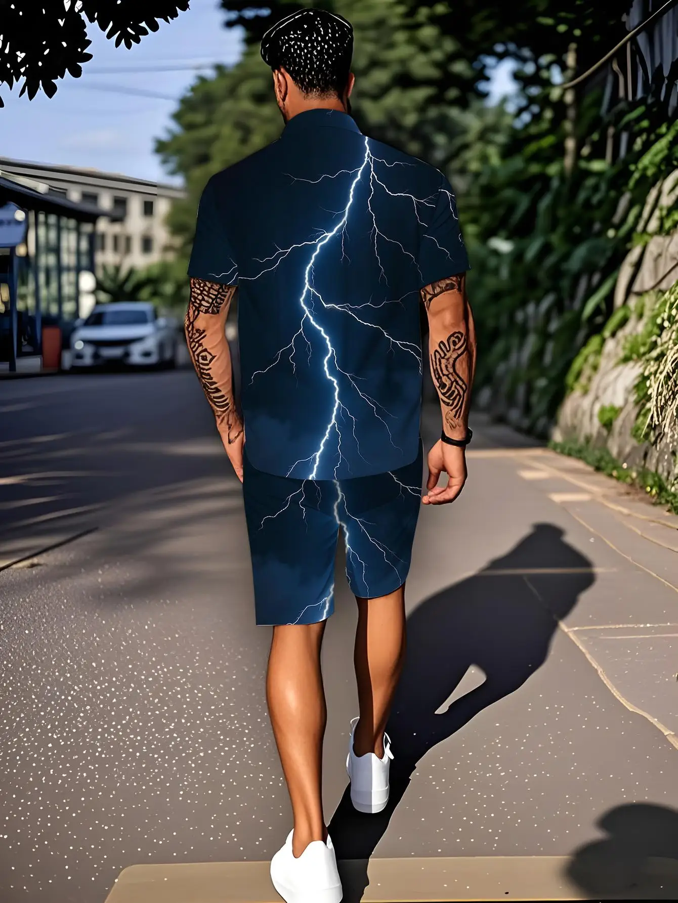 Men's Shirt Sets 2026 Spring/Summer jogging set sets for men Tracksuit men 2 piece set 3D Printed Suit for man Graphic