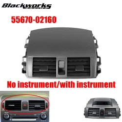 55663-02060 55670-02160Center Dash A/C Outlet Air Vent Panel fit for Toyota Corolla 08-13 Conditioning Outlet Panel Grille Cover