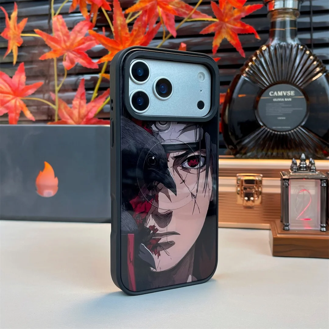 3D etui na telefon z motywem Naruto, Itachi i Paina, pasujące do modeli iPhone 11, 12, 13, 14, 15, 16, 17, 18 Pro Max, Air Plus, 2-w-1, anime, Kakashi, magnetyczne, z funkcją MagSafe. — zdjęcie produktu 6