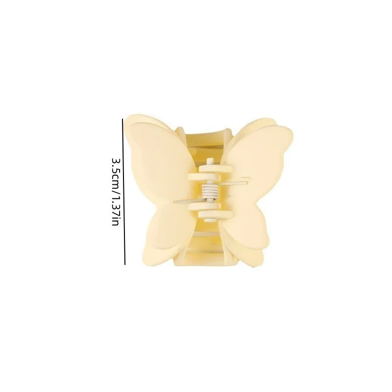 Fermaglio per capelli con fiocco in resina da 4 cm, clip per afferrare in tinta unita da donna, accessorio per capelli con forcina per capelli semplice e opaca