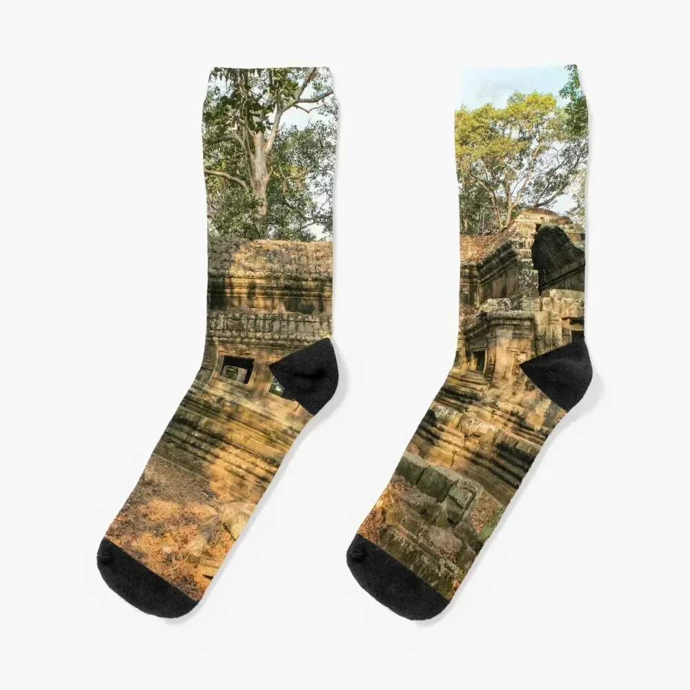 

A gatehouse at Angkor Wat Socks winter gifts Non-slip cool gift Socks For Women Men's