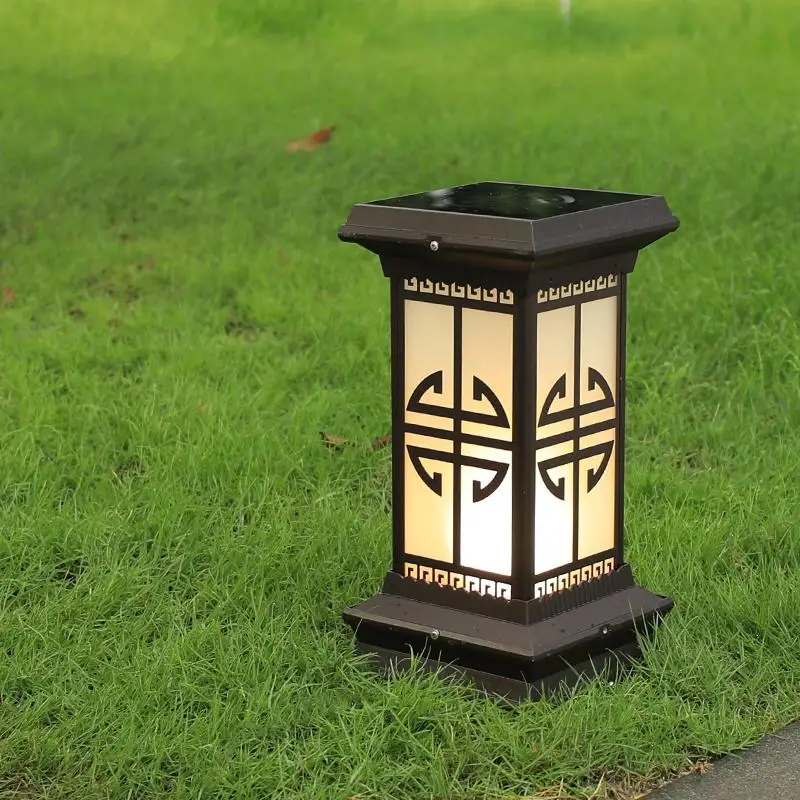 Rectangle Light Emitting Diode Lawn Light 3500K Warm White Remote Control Waterproof Aluminum Landscape Bollards Lighting