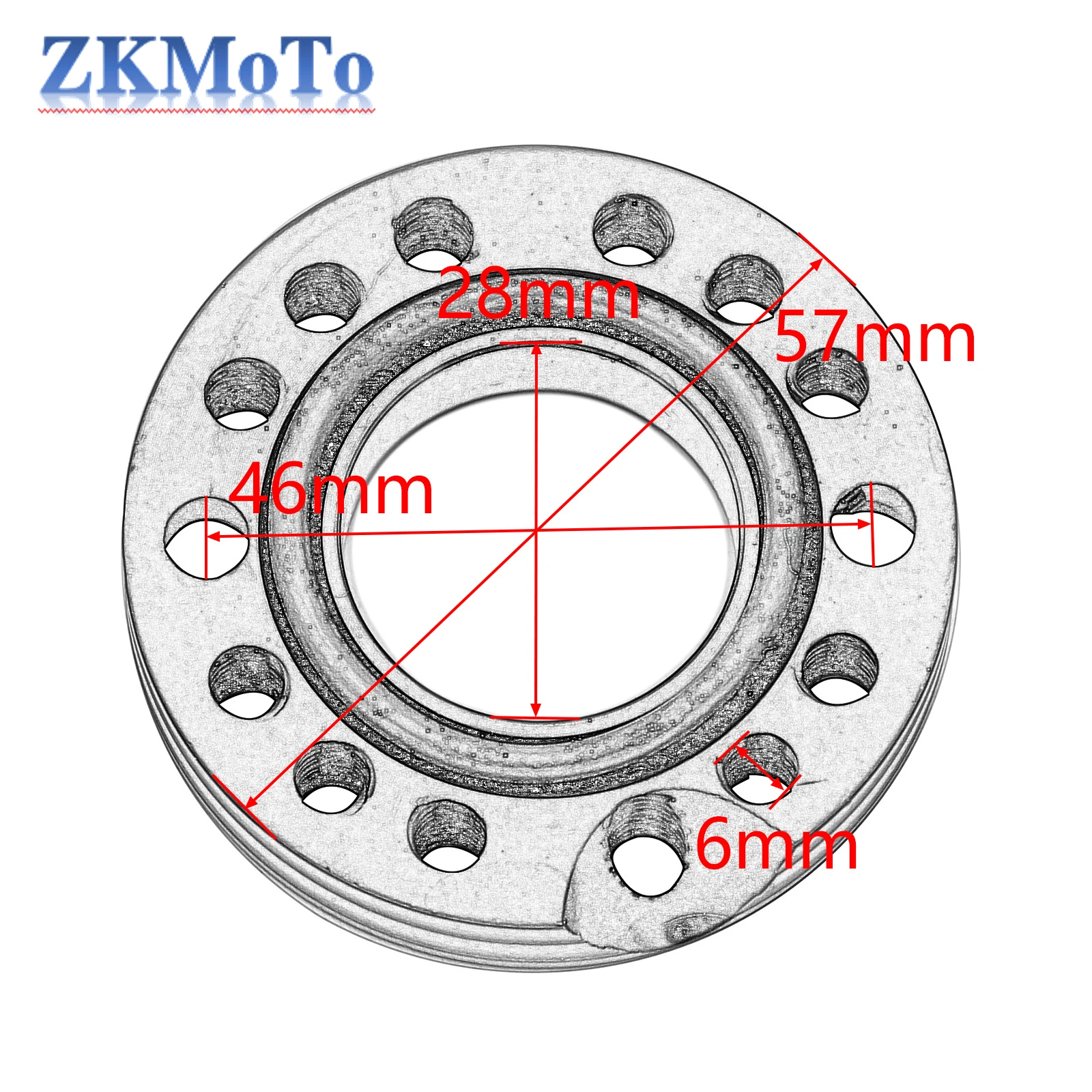 Motorcycle CNC Carb Carburetor Inlet Manifold Adjuster Universal Flange Spinner Plate Adaptor For Yamaha Honda Kawasaki ATV Etc