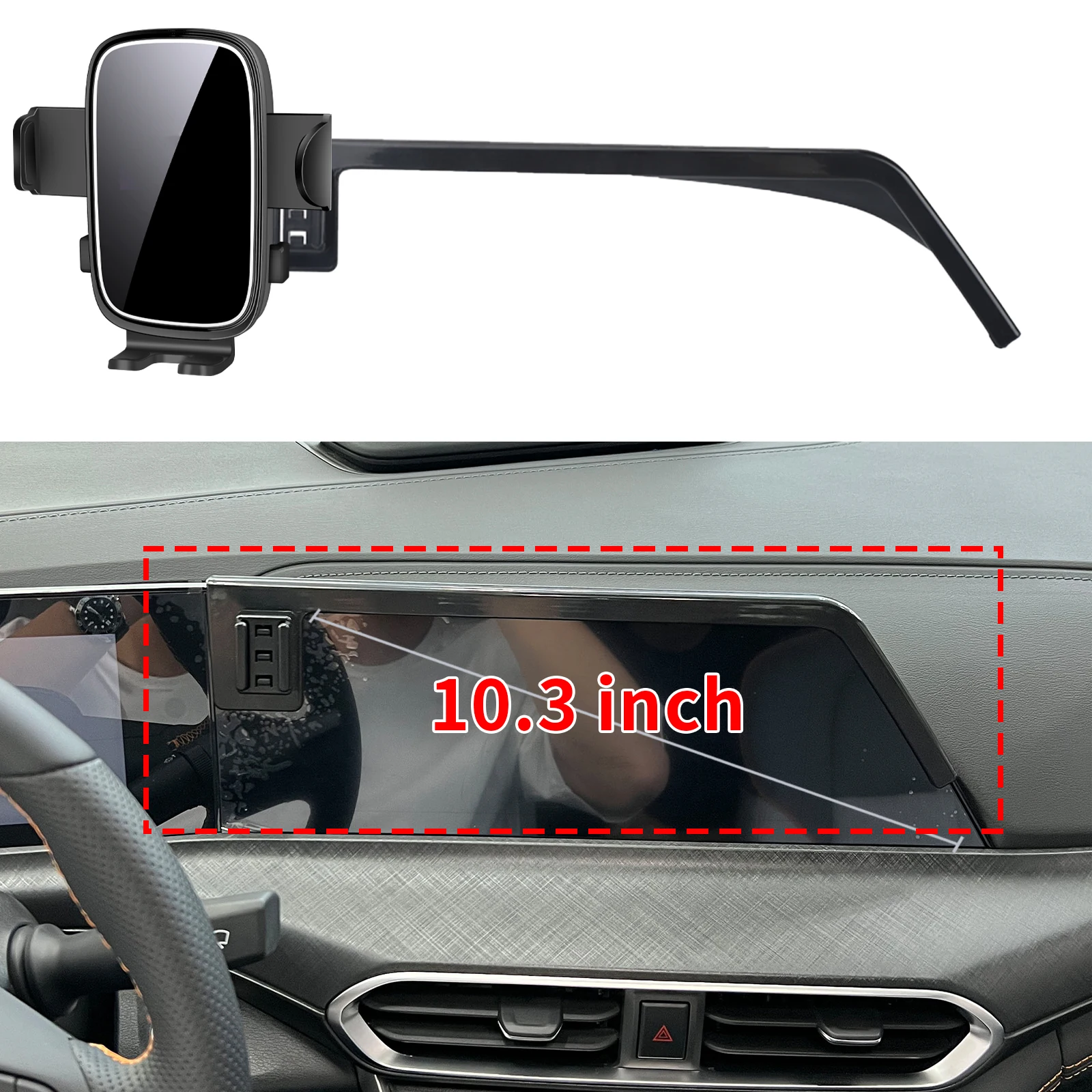 

Подходит для Changan UNI-T UNIT 2020 2021 2022 2023, индивидуальный держатель для телефона, крепление на приборную панель, основание экрана, без дрели, автомобиль ​ ​ аксессуары