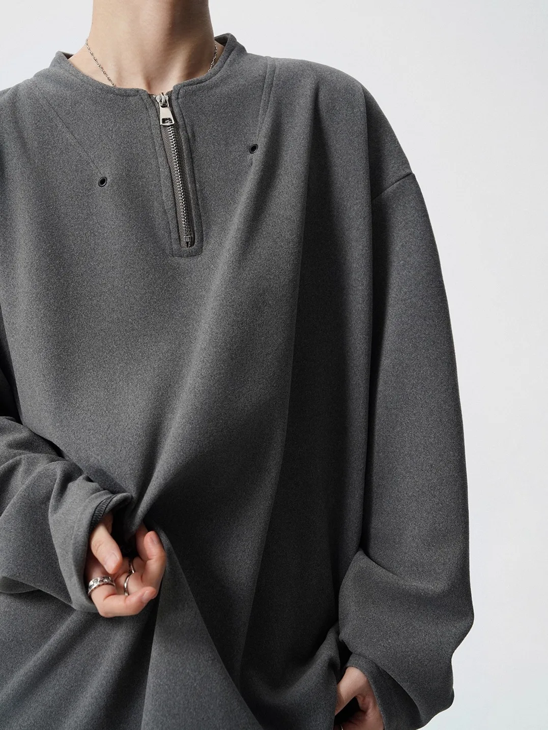 

American Sle Hoodie Men's Thiened Loose Casual Large Size Long Sve Top Double-sided Velvet Base irt Winter