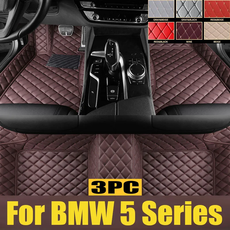 

Car Mats Floor For BMW 5 Series E34 1988~1996 Waterproof Car Carpet Floor Mats Cubre Pisos Para Autos Car trunk mat Interior