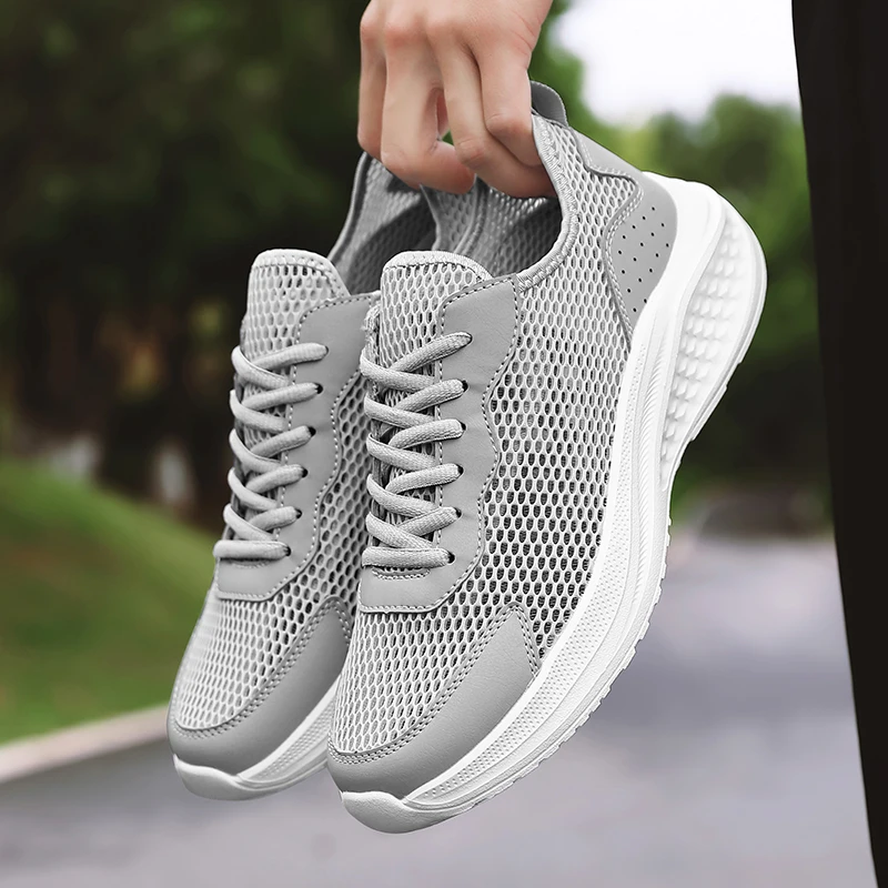 

ELUVA Men's Running Shoes Breathable Mesh Lightweight Sports Sneakers Non Slip Walking Shoes for Men Athletic Jogging Trainers